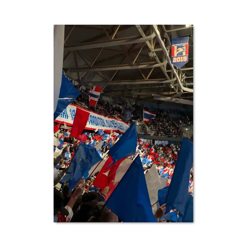 Poster La Foule de Mannheim – affiche Hockey sur glace